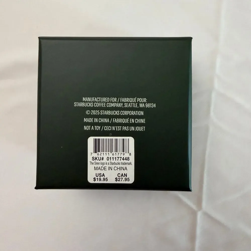NIB Starbucks Coffee Company Limited Edition Glass Christmas Tree Ornament